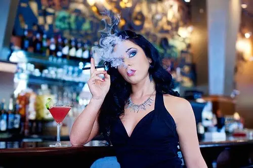 Girl vaping CBD Vape Girl vaping CBD Vape