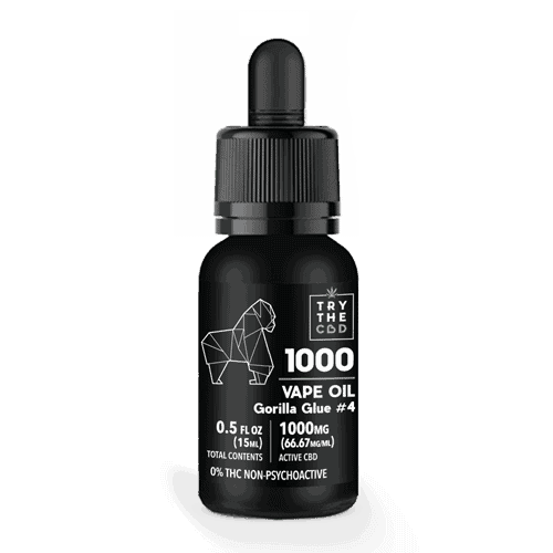 1000MG Gorilla Glue #4 CBD Vape Oil Gorilla Glue #4 Blend - CBD Vape Juice